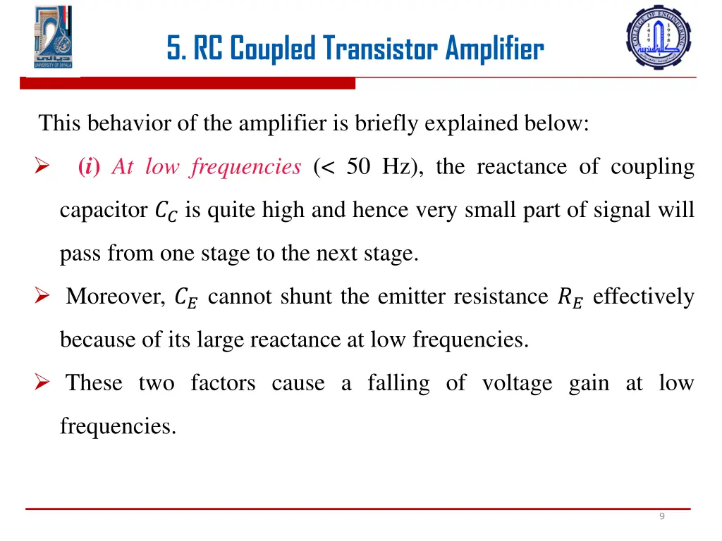 5 rc coupled transistor amplifier 7