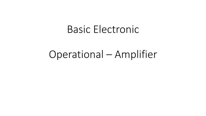 basic electronic