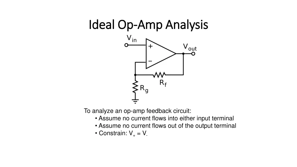 ideal op ideal op amp analysis amp analysis
