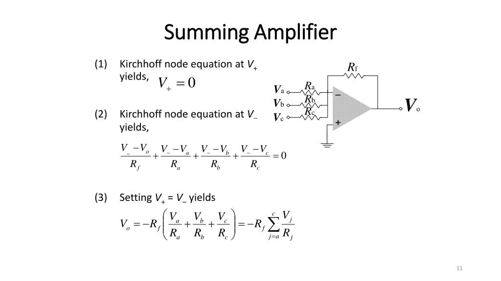 summing amplifier summing amplifier