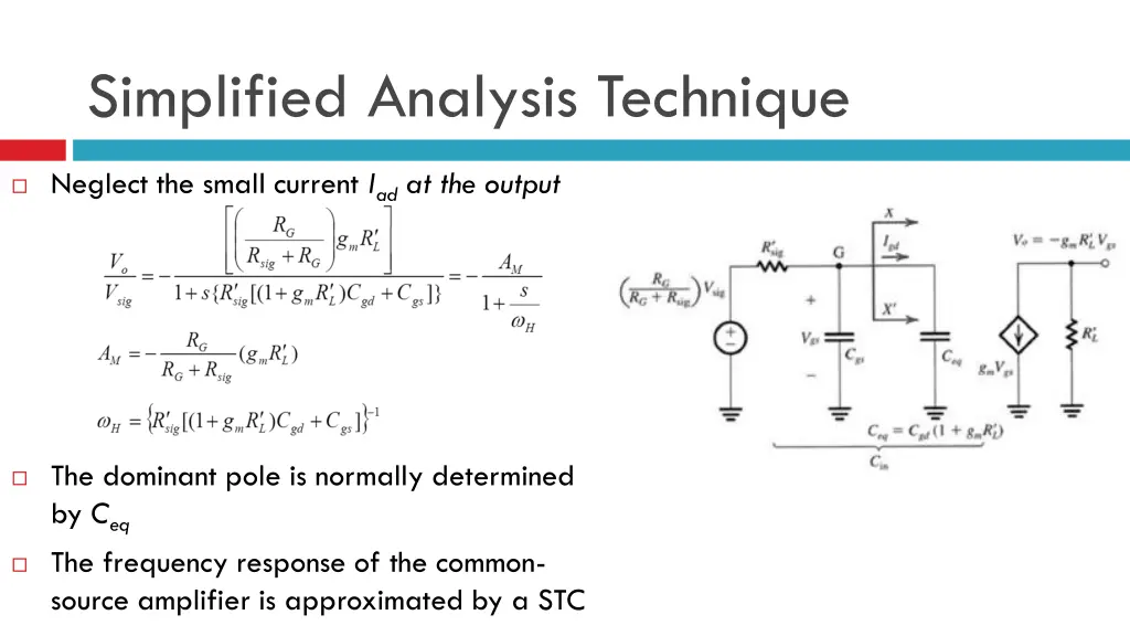 simplified analysis technique 1