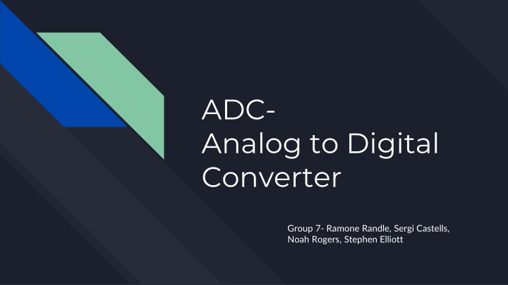 adc analog to digital converter