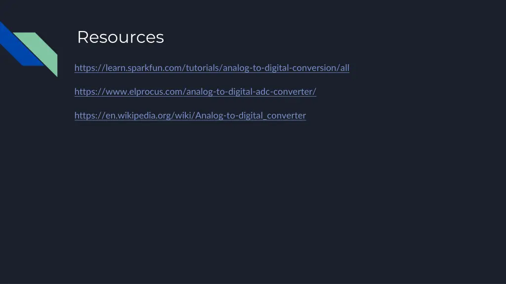 resources
