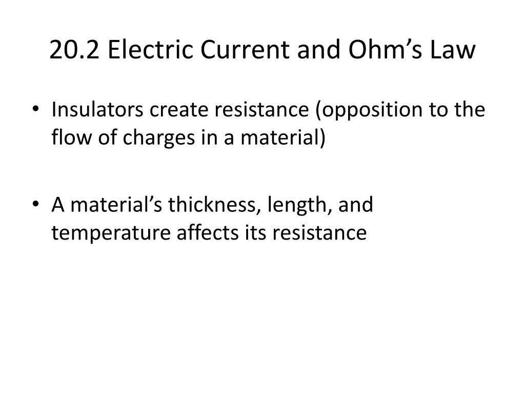 20 2 electric current and ohm s law