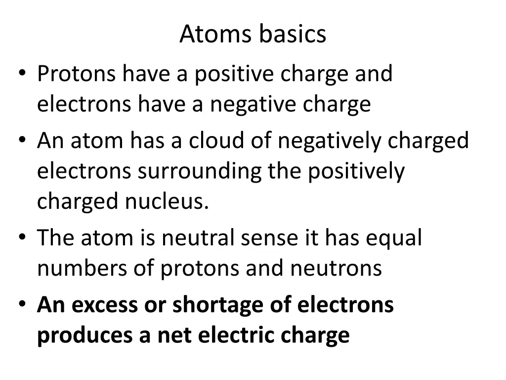 atoms basics