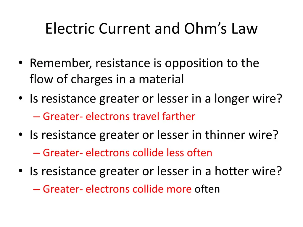 electric current and ohm s law 1