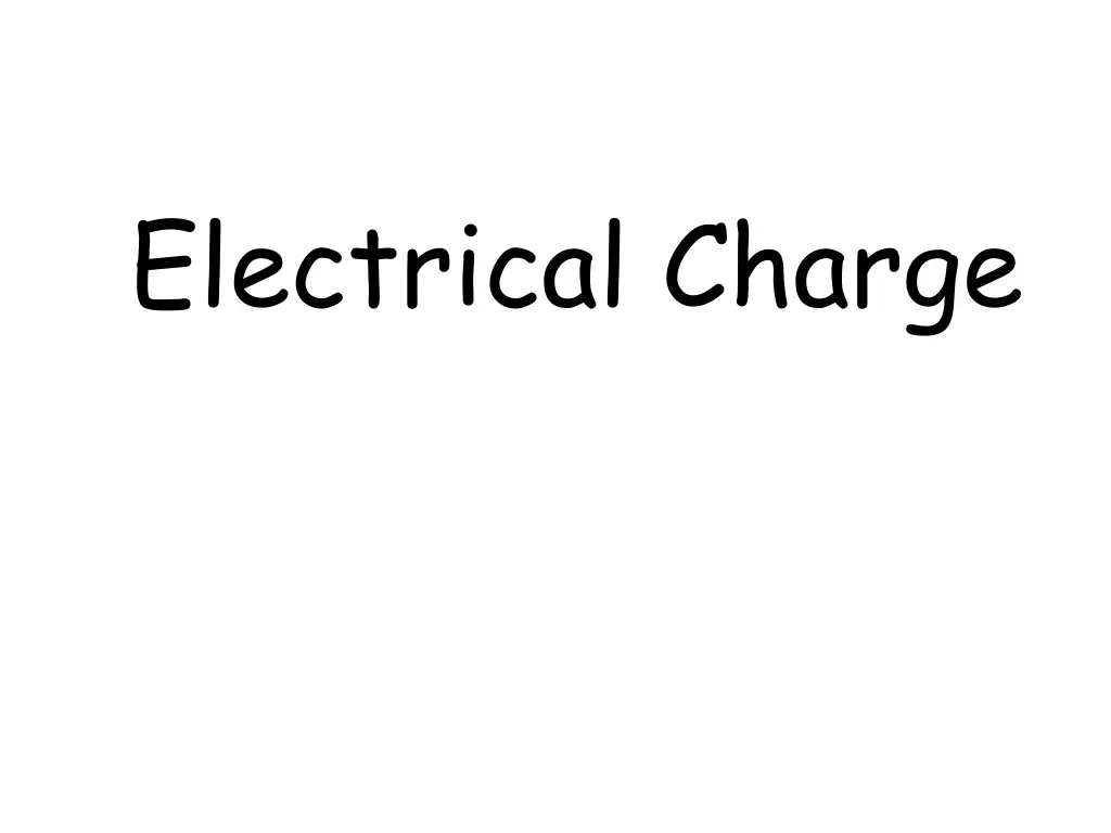 electrical charge