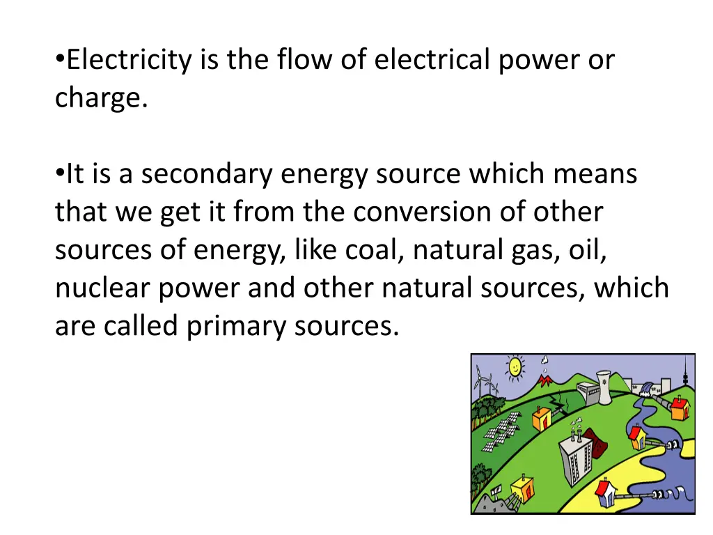 electricity is the flow of electrical power