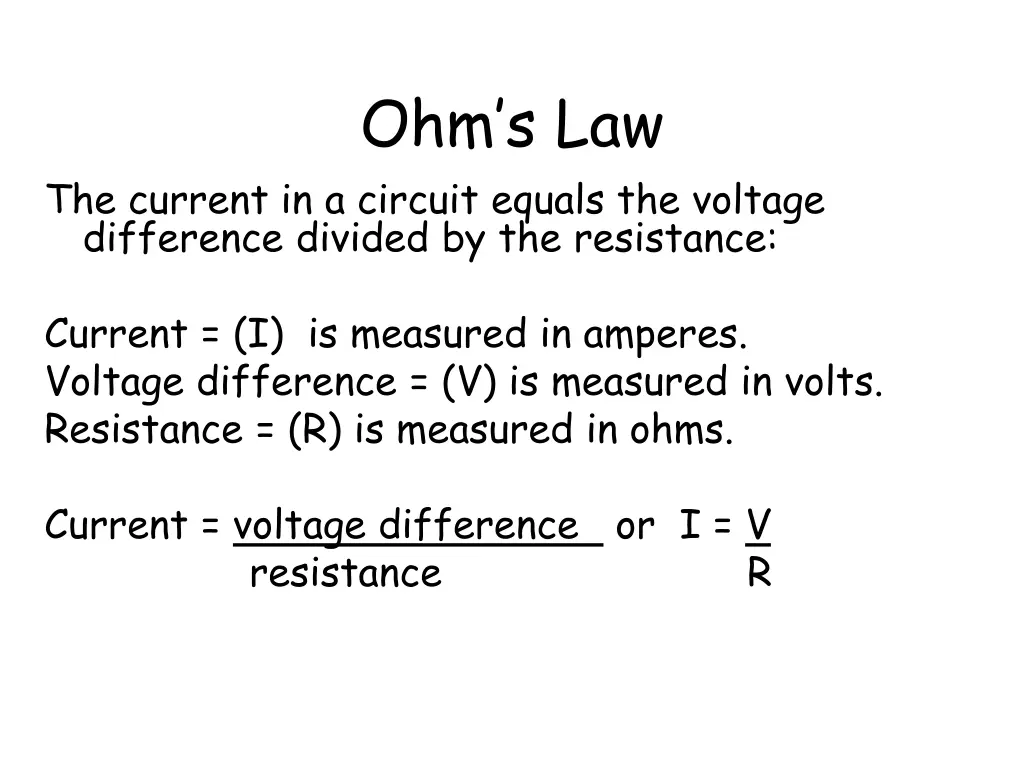 ohm s law
