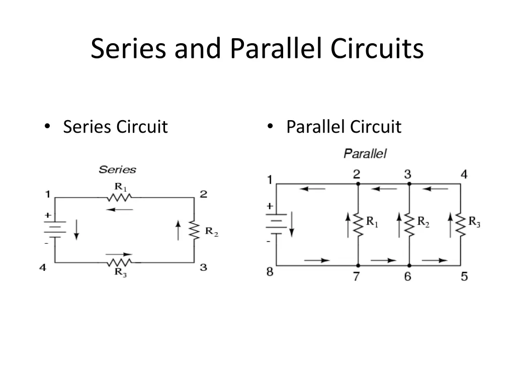 series and parallel circuits