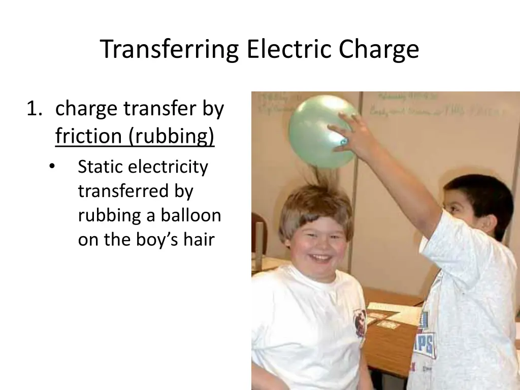 transferring electric charge