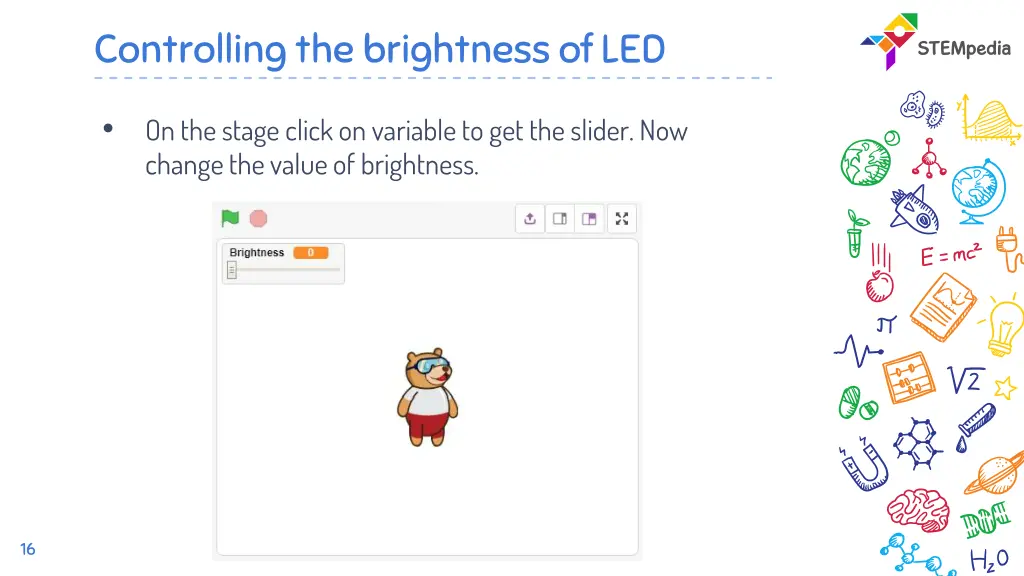 controlling the brightness of led 1