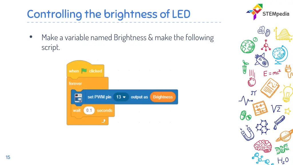 controlling the brightness of led