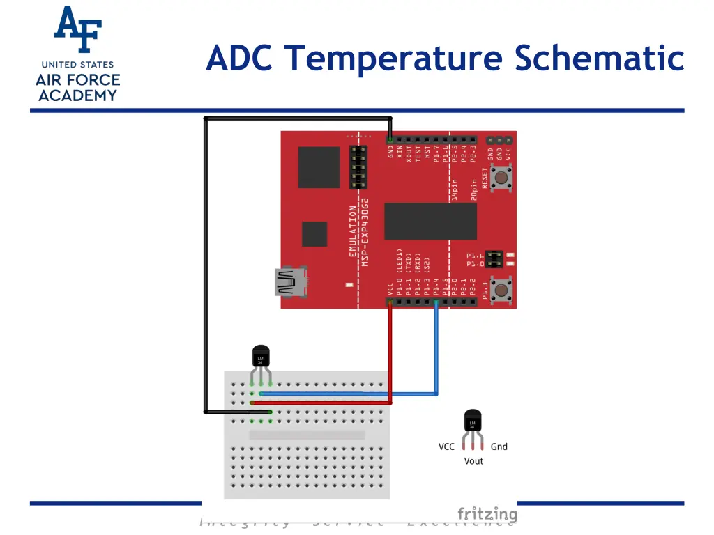 adc temperature schematic