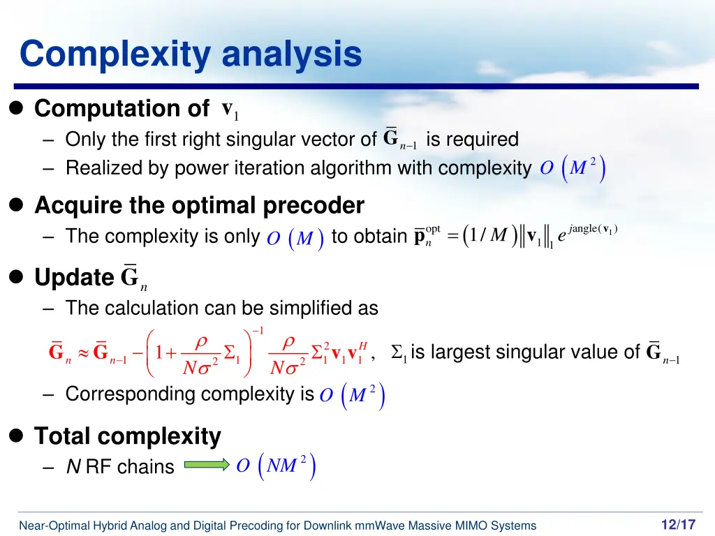 complexity analysis