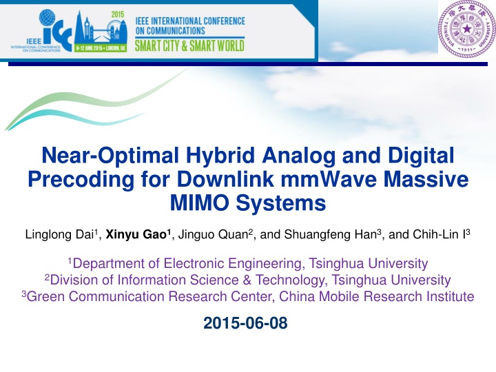 near optimal hybrid analog and digital precoding