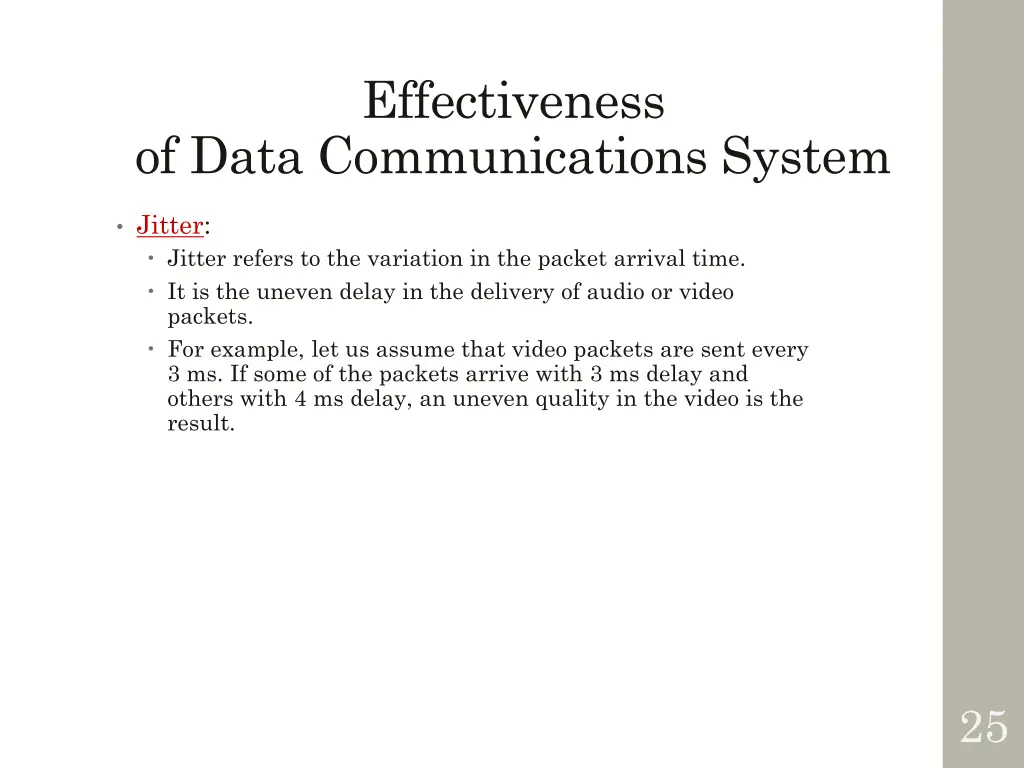 effectiveness