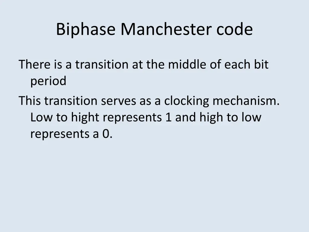 biphase manchester code