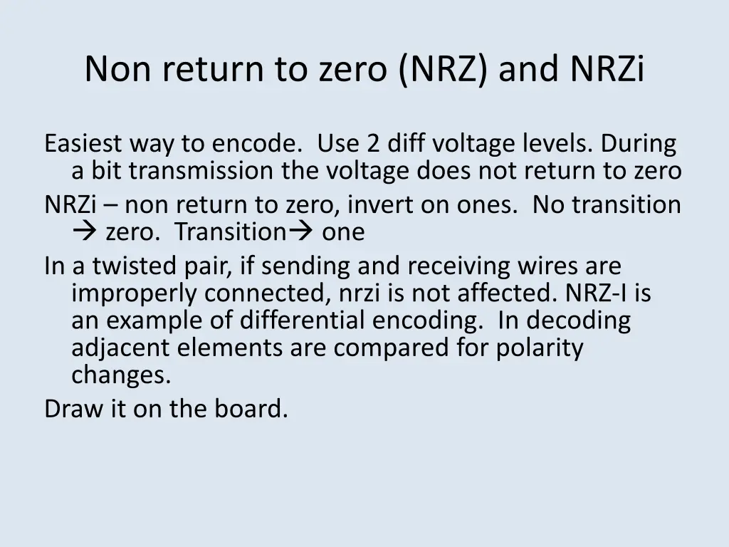 non return to zero nrz and nrzi