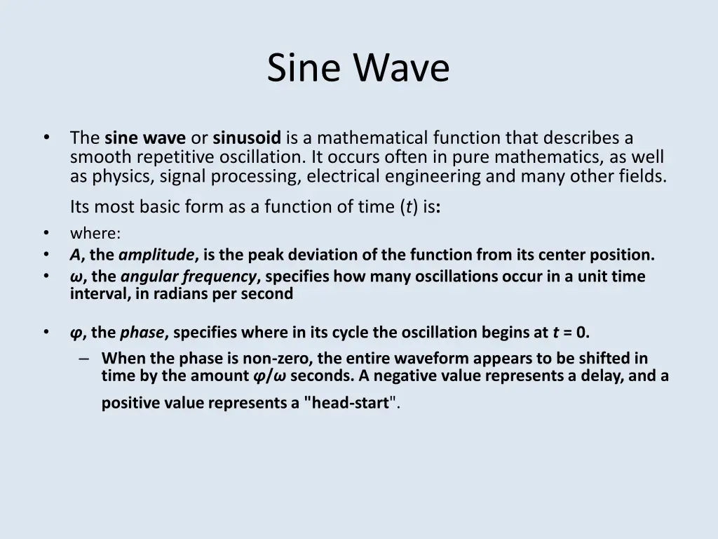 sine wave