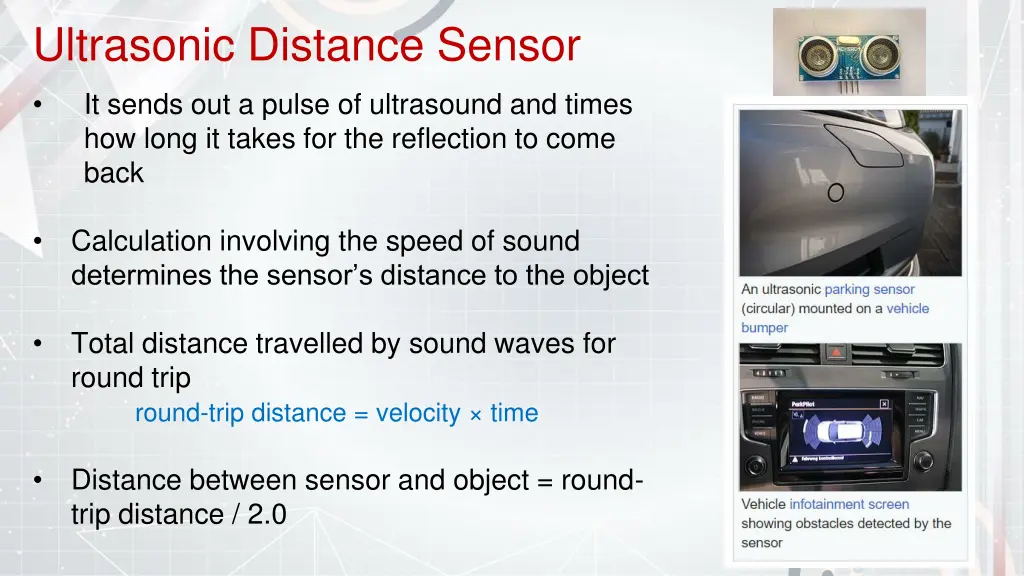 ultrasonic distance sensor