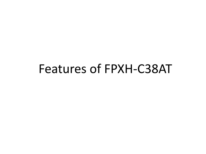 features of fpxh c38at