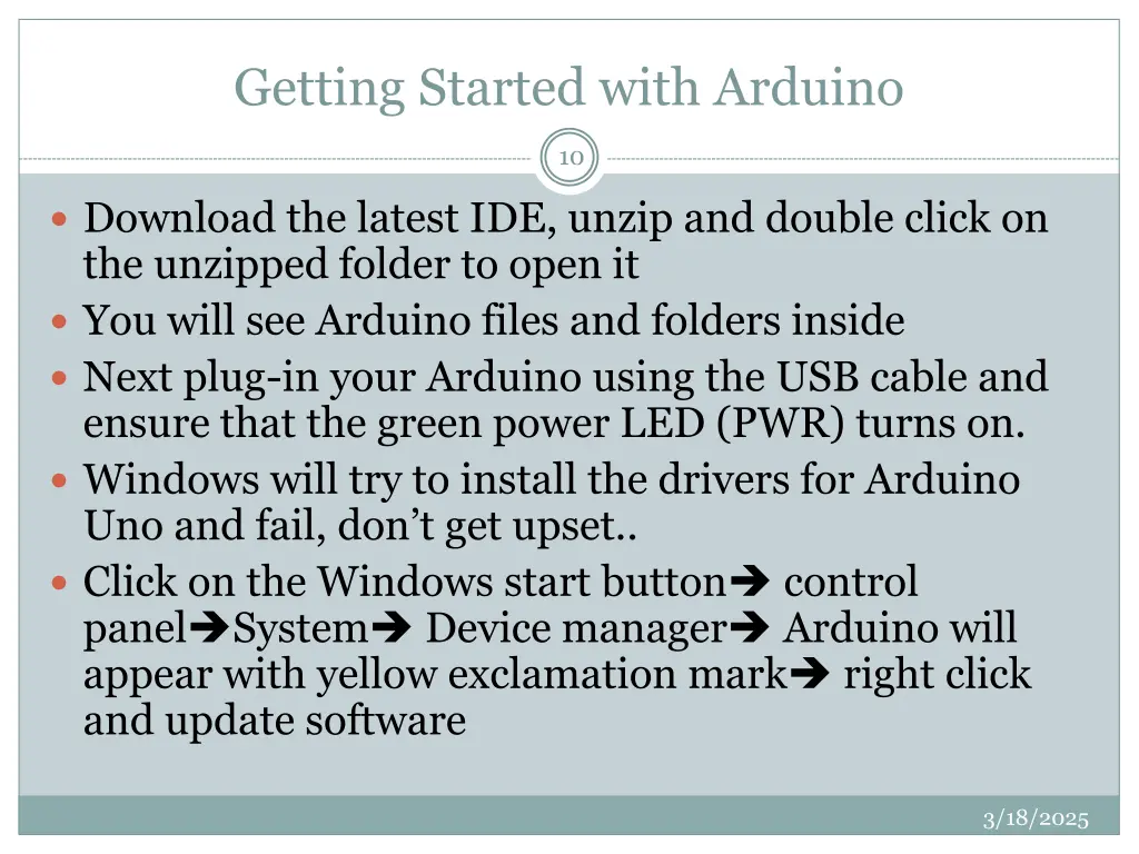 getting started with arduino
