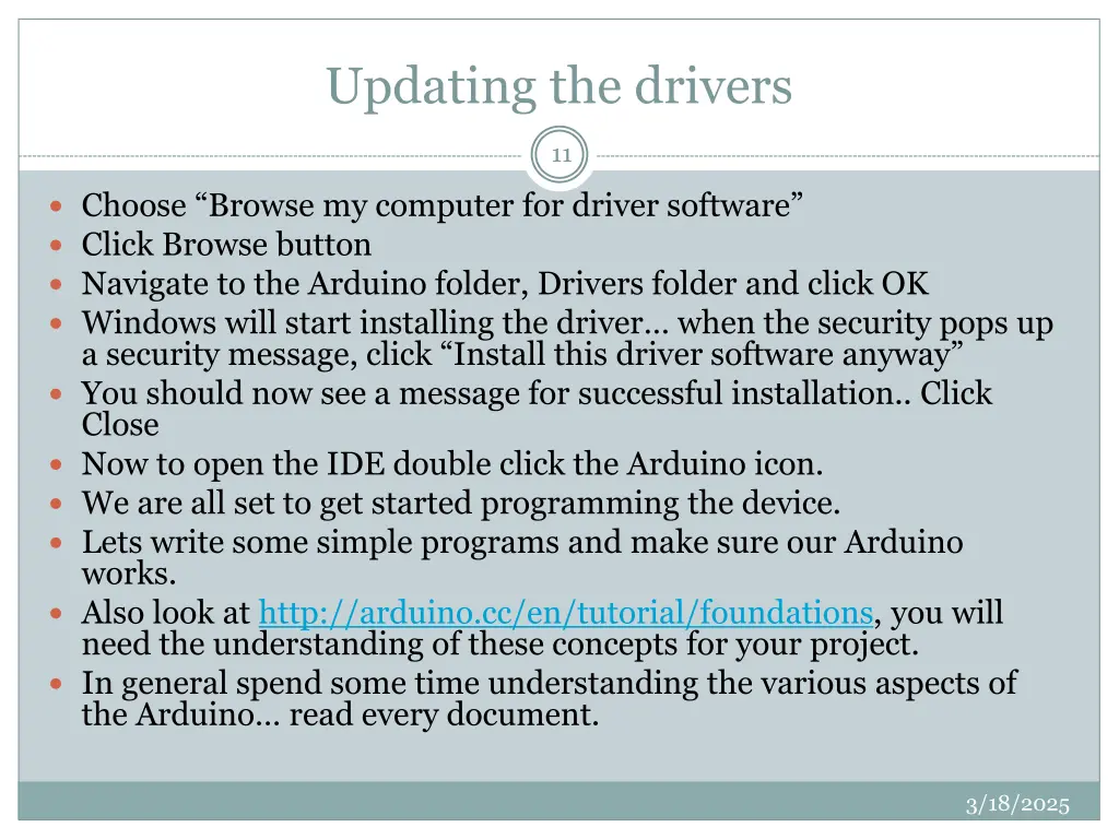 updating the drivers