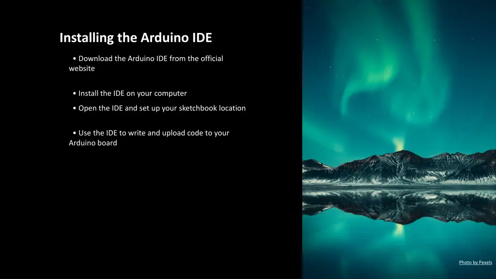 installing the arduino ide
