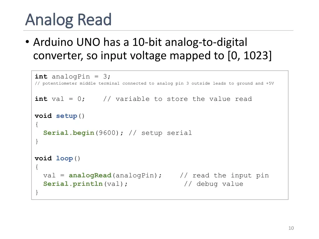analog read analog read arduino