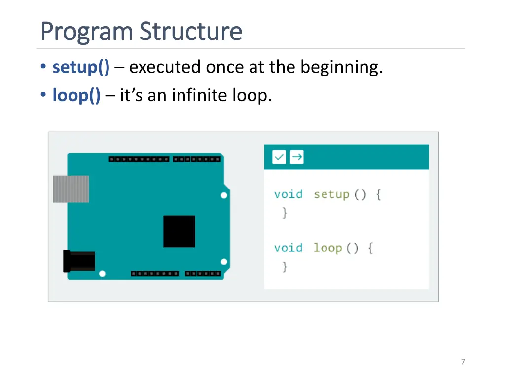 program structure program structure setup