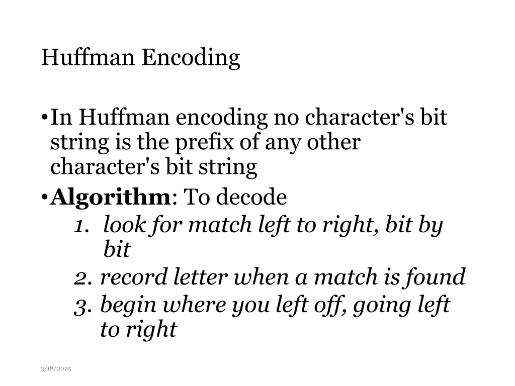huffman encoding 2