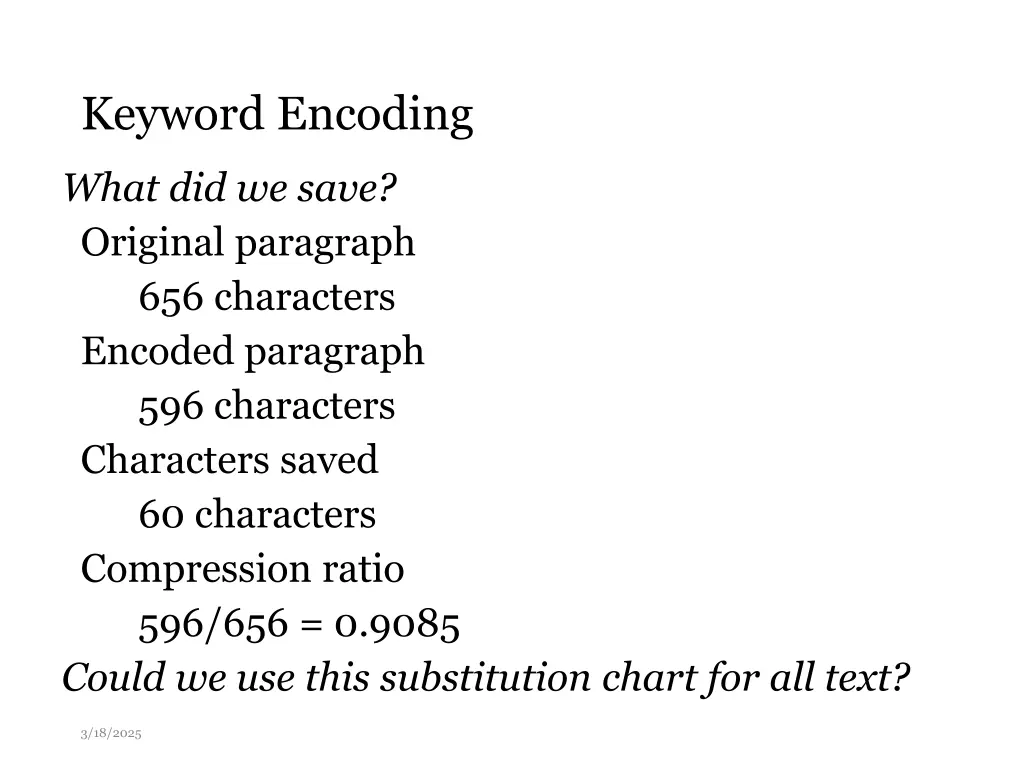 keyword encoding 3