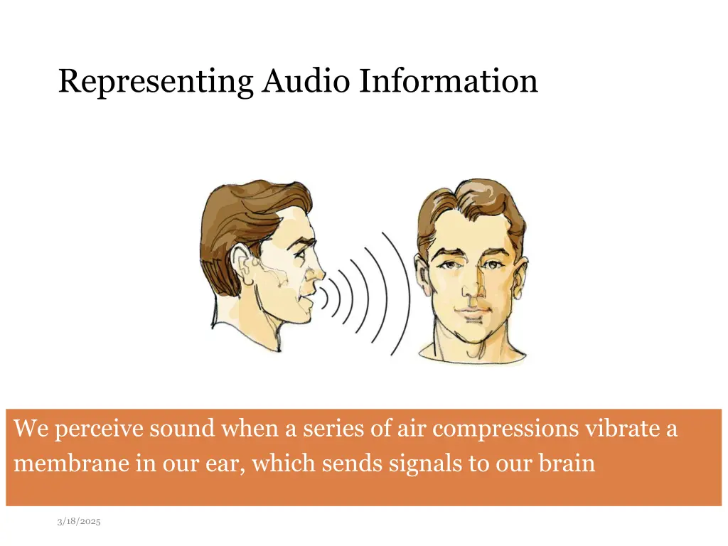 representing audio information