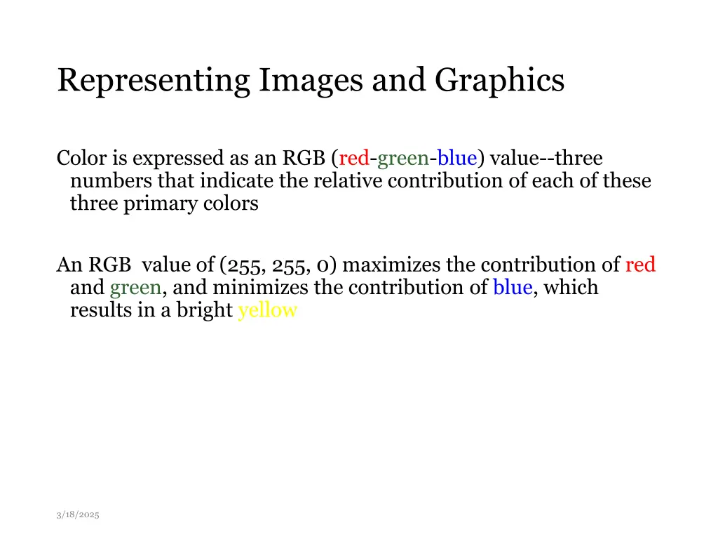 representing images and graphics 1