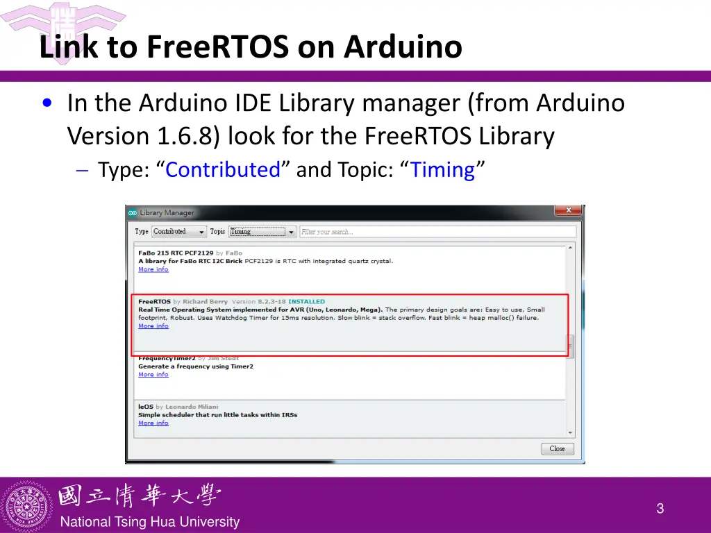 link to freertos on arduino 1