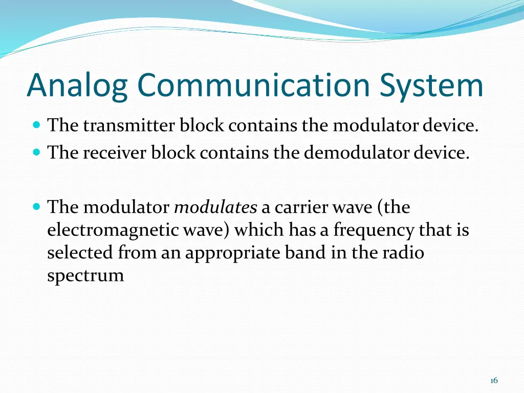 analog communication system 2