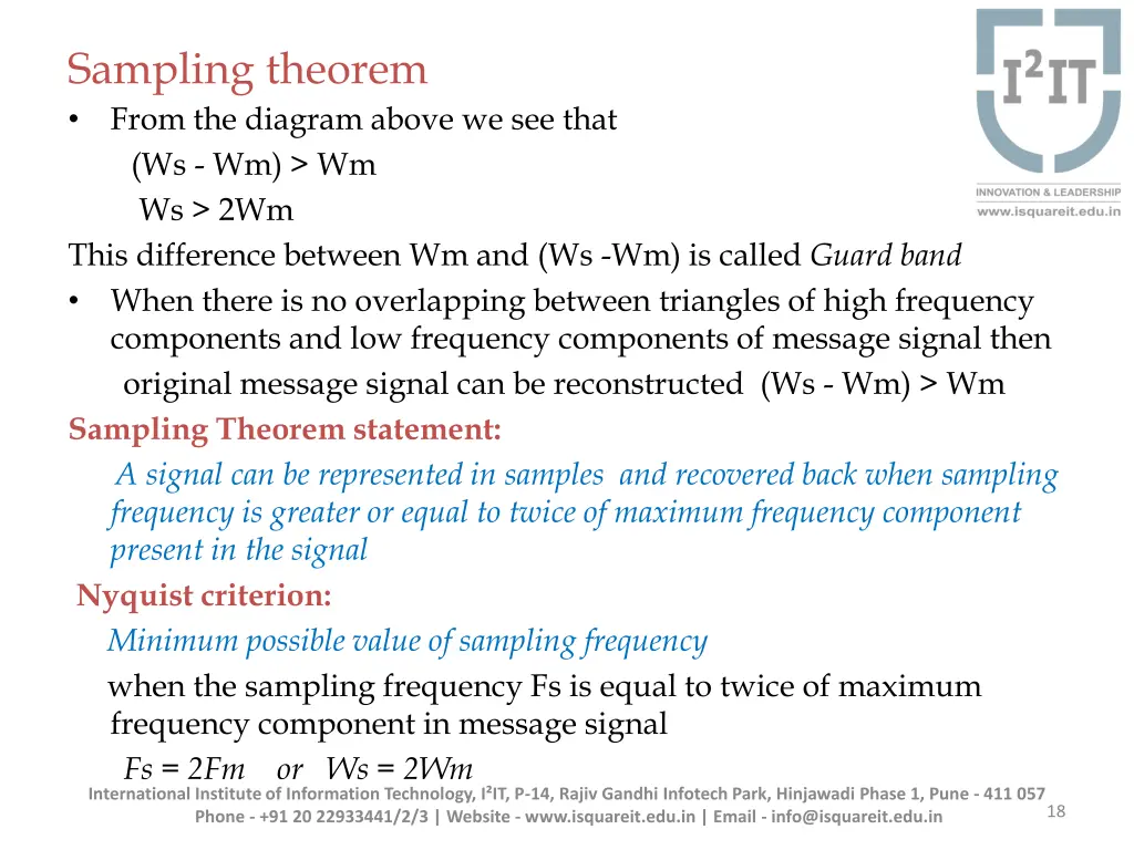 sampling theorem from the diagram above