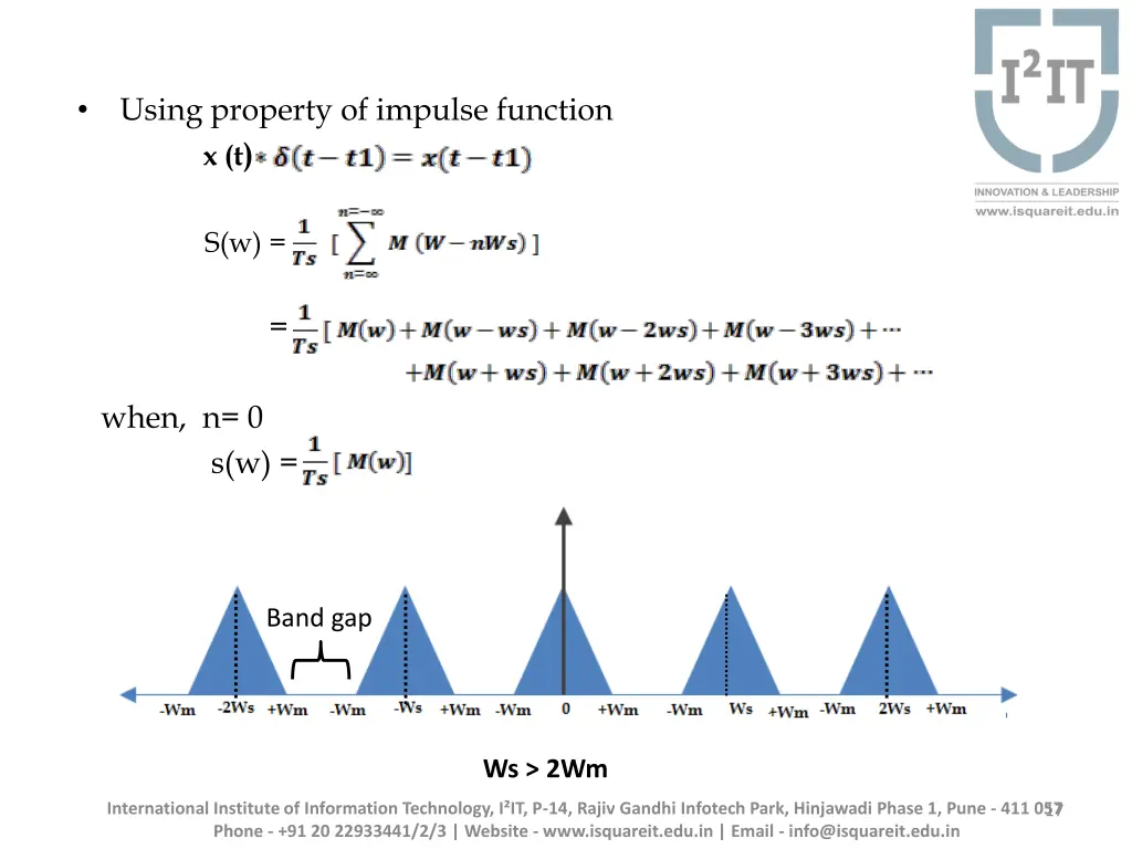using property of impulse function