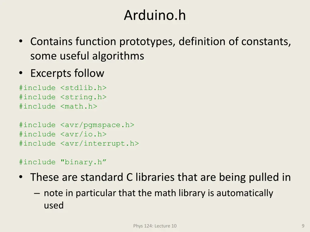 arduino h