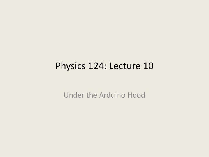 physics 124 lecture 10