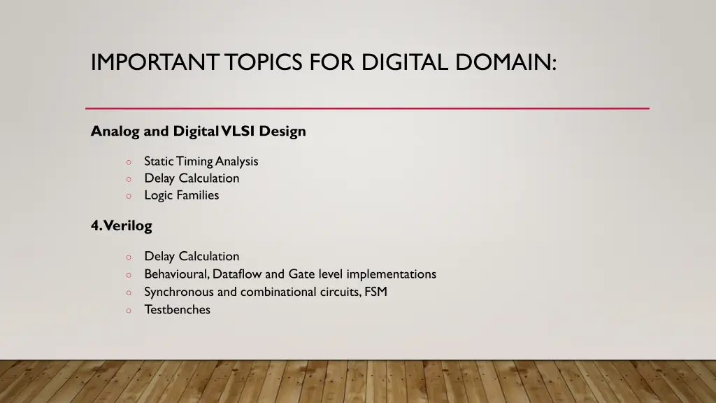 important topics for digital domain 1