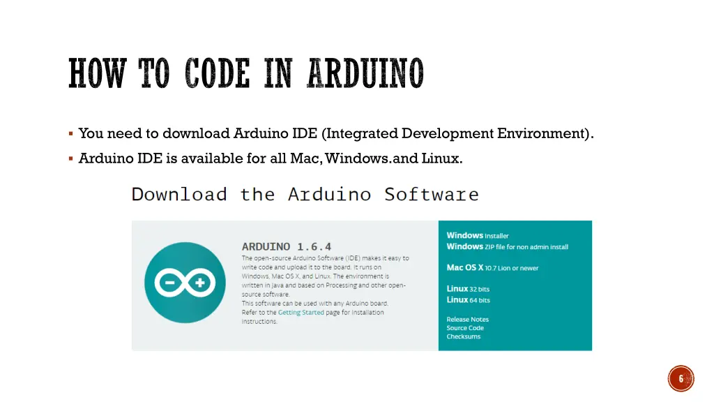 how to code in arduino