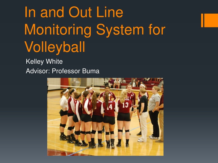 in and out line monitoring system for volleyball