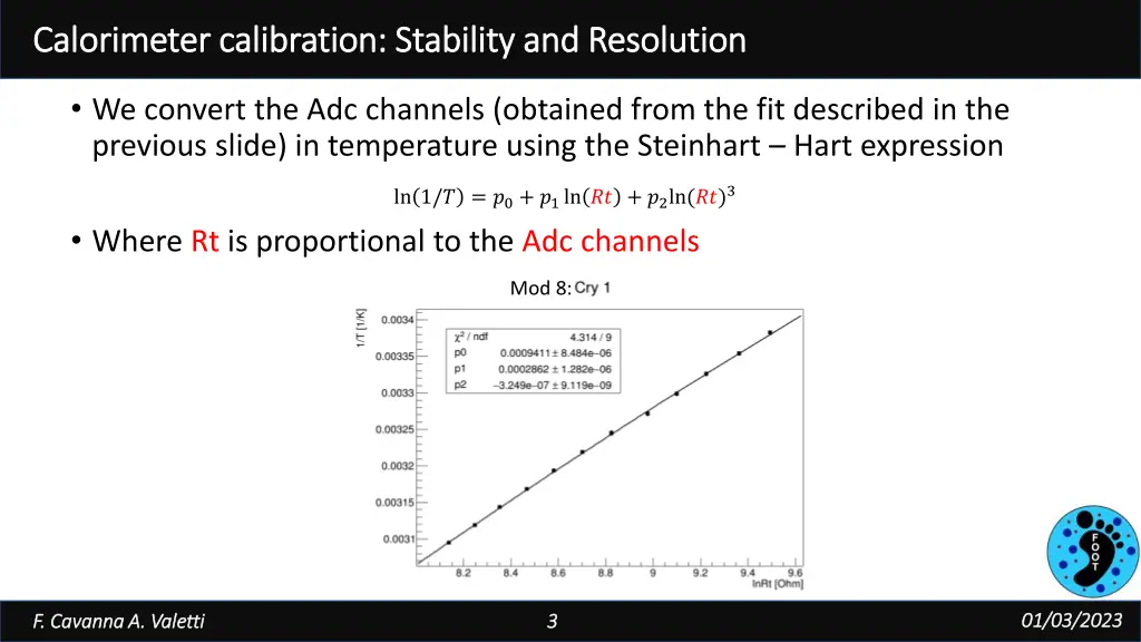 calorimeter calibration stability and resolution