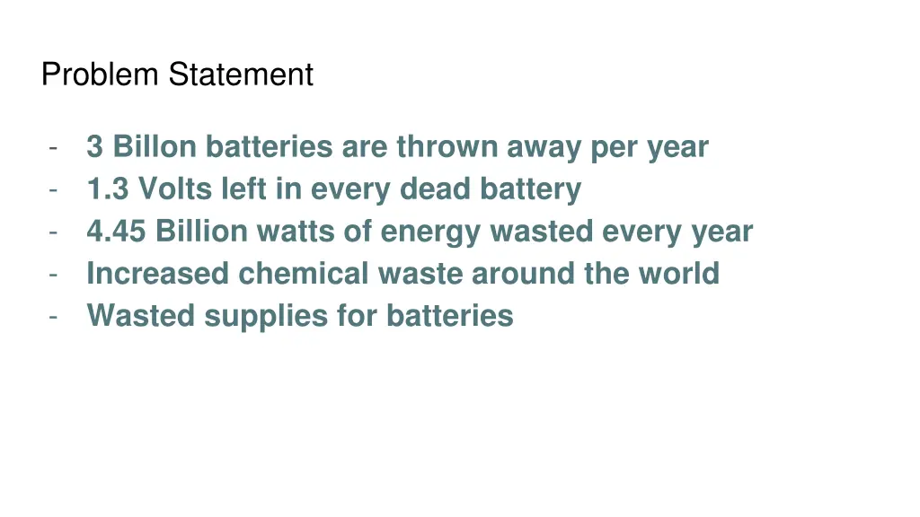 problem statement
