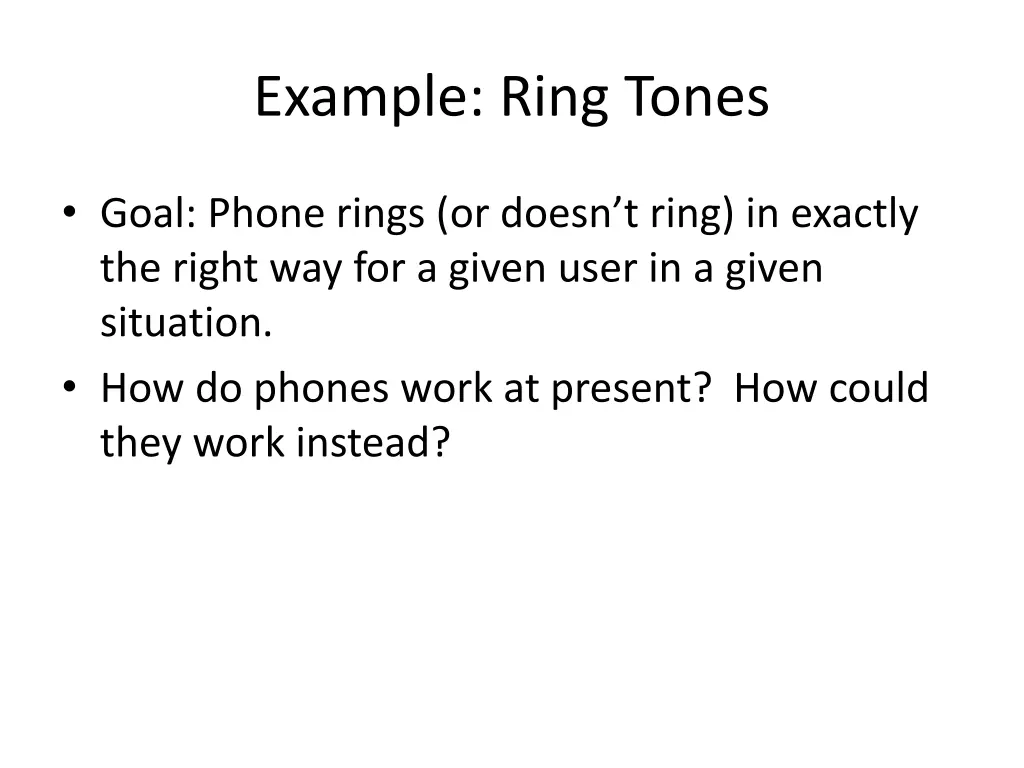 example ring tones