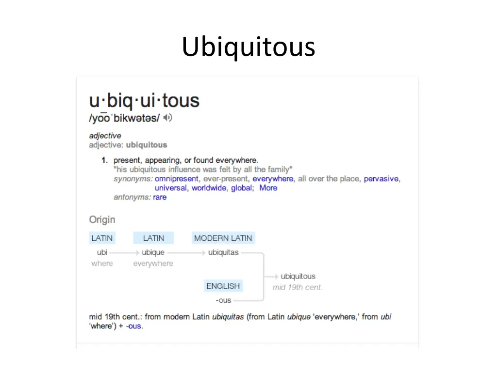 ubiquitous