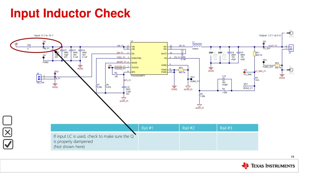 input inductor check