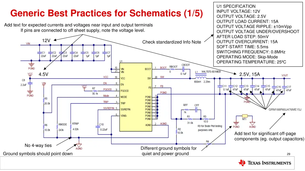 u1 specification input voltage 12v output voltage